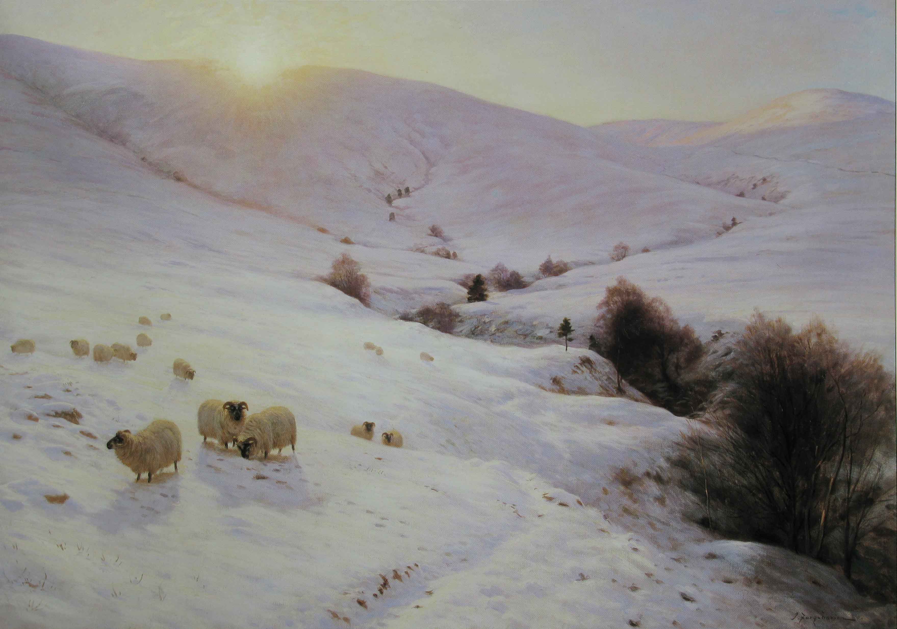 Joseph Farqharson The Sun Peeped oer yon Southland Hills